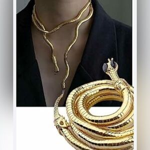 Gold Snake Necklace